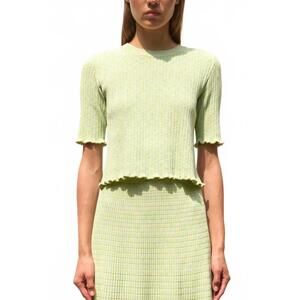 NEW MOLLI curacao top in ribbed knit iridescent